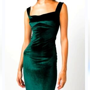 Forever21 green mid dress